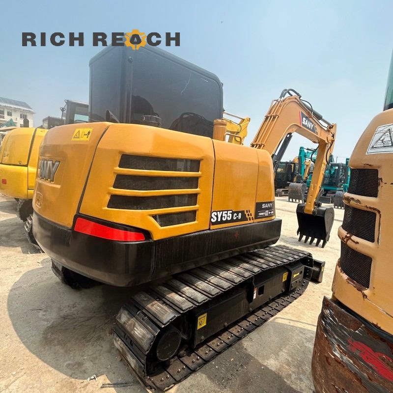 Cab interior of a 2020 SANY 55C-9 excavator, priced at $12,500